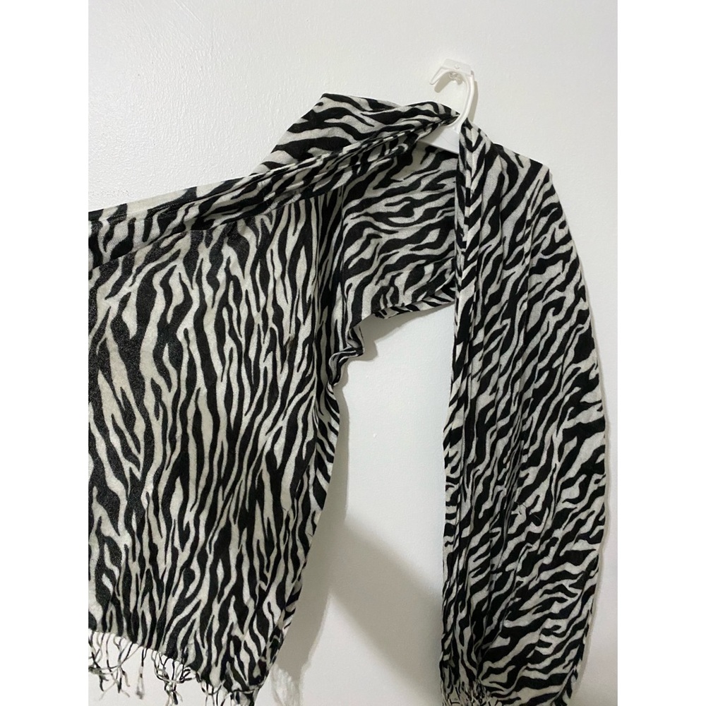 Zebra Print Scarf - Picture 2 of 2